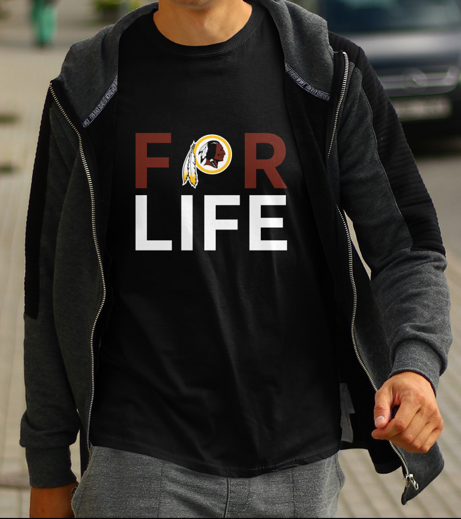 Washington Redskins For Life Fan Loyalty Icon T-Shirt