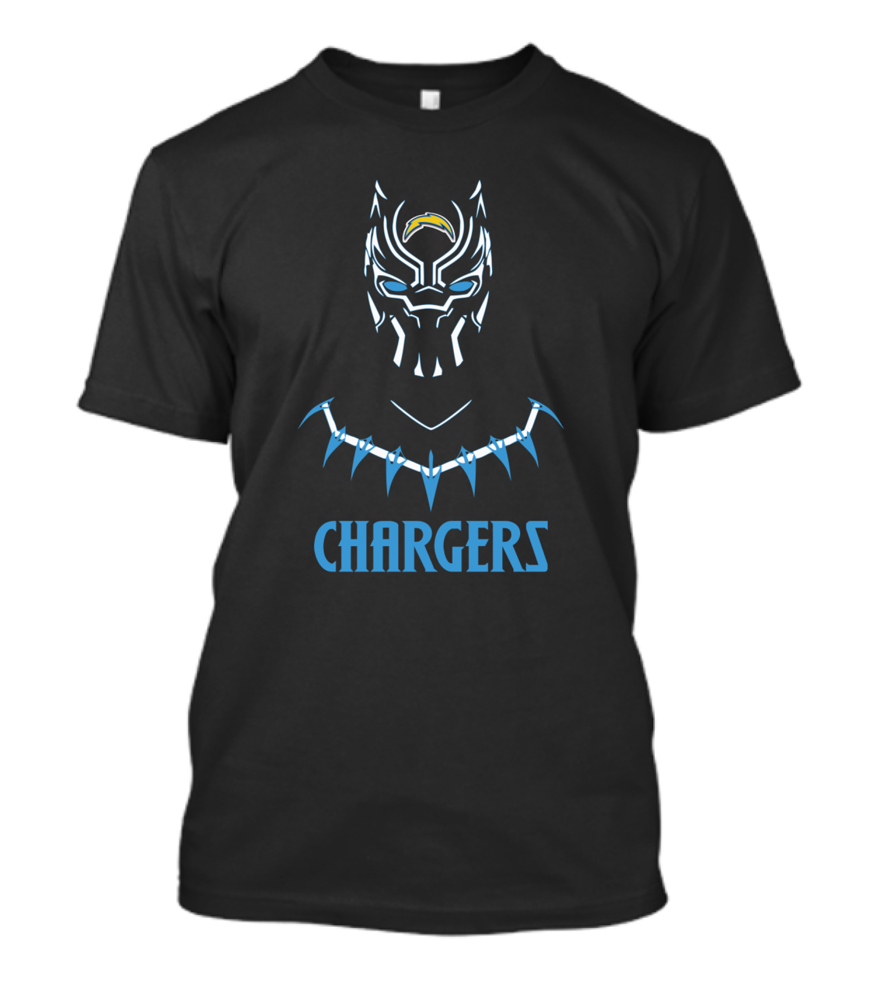 Black Panther Los Angeles Chargers Fans T-Shirt