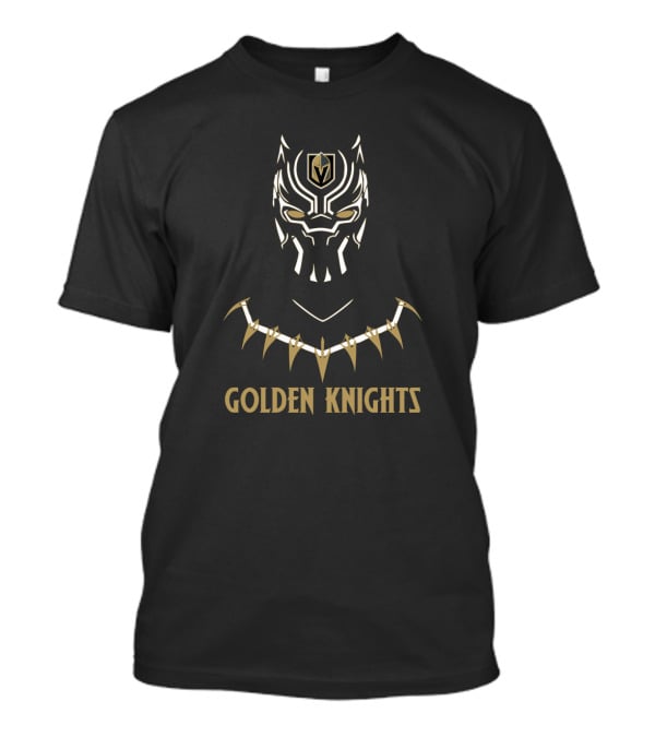 Vegas Golden Knights Fans Inspired Black Panter Movie Mask T-Shirt
