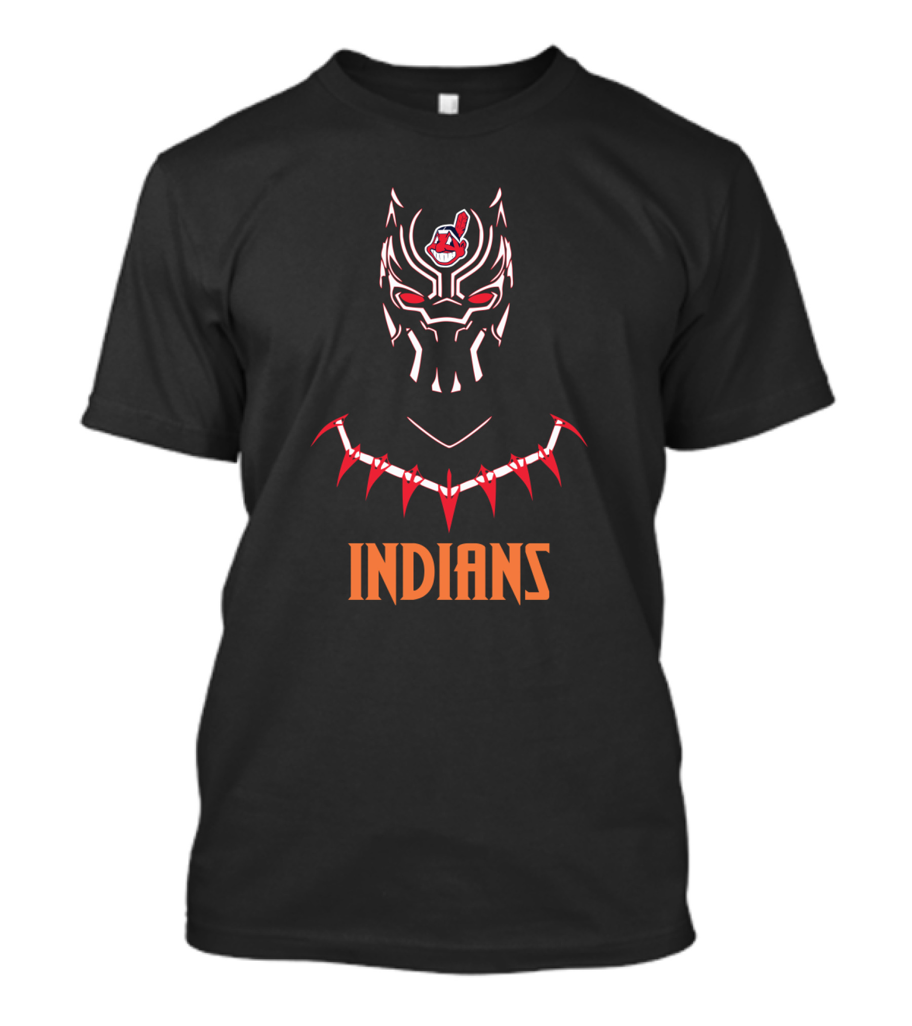 Indians Black Panther Cleveland Combination T-Shirt