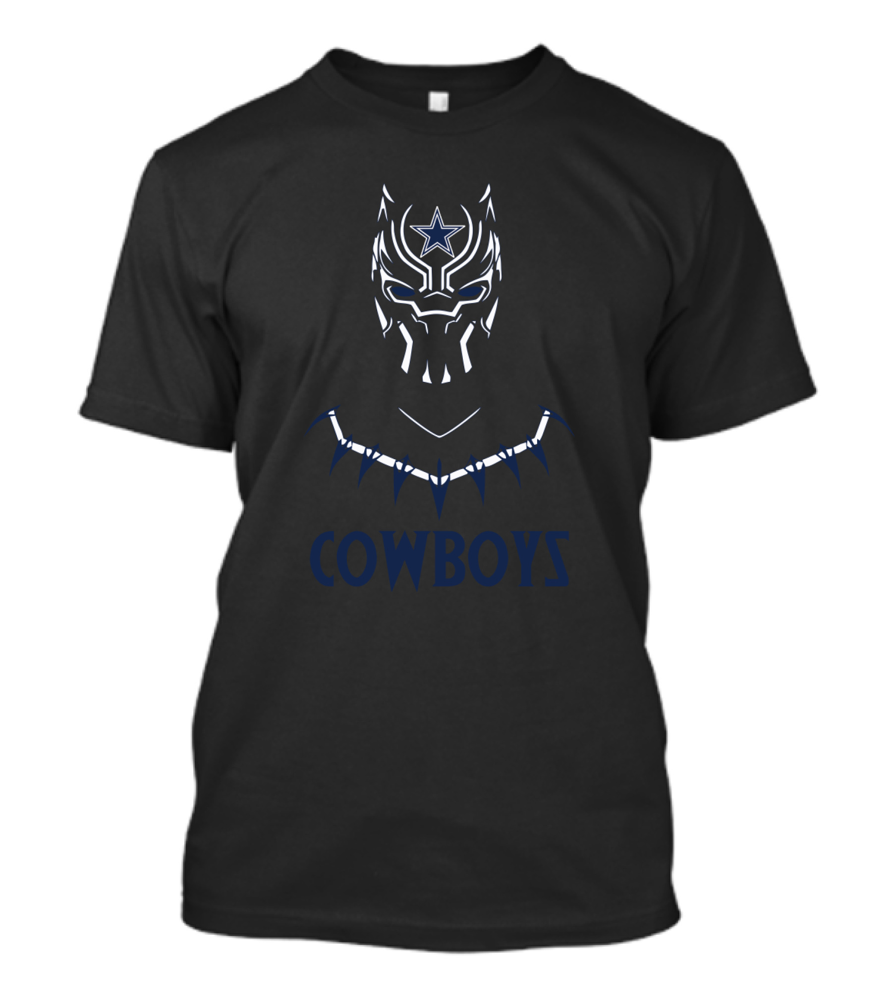 Cowboys Fan Black Panther Dallas Football Marvel Crossover T-Shirt