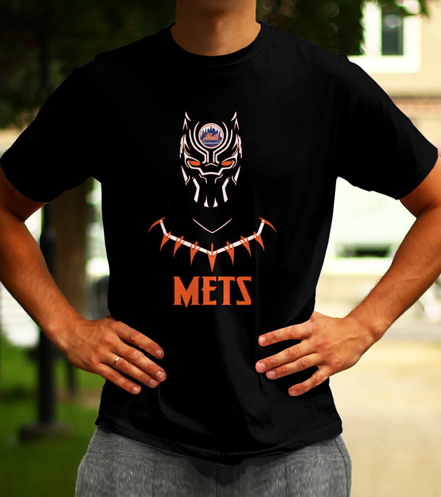 Mets Black Panther Fan Design Featuring New York Mets T-Shirt