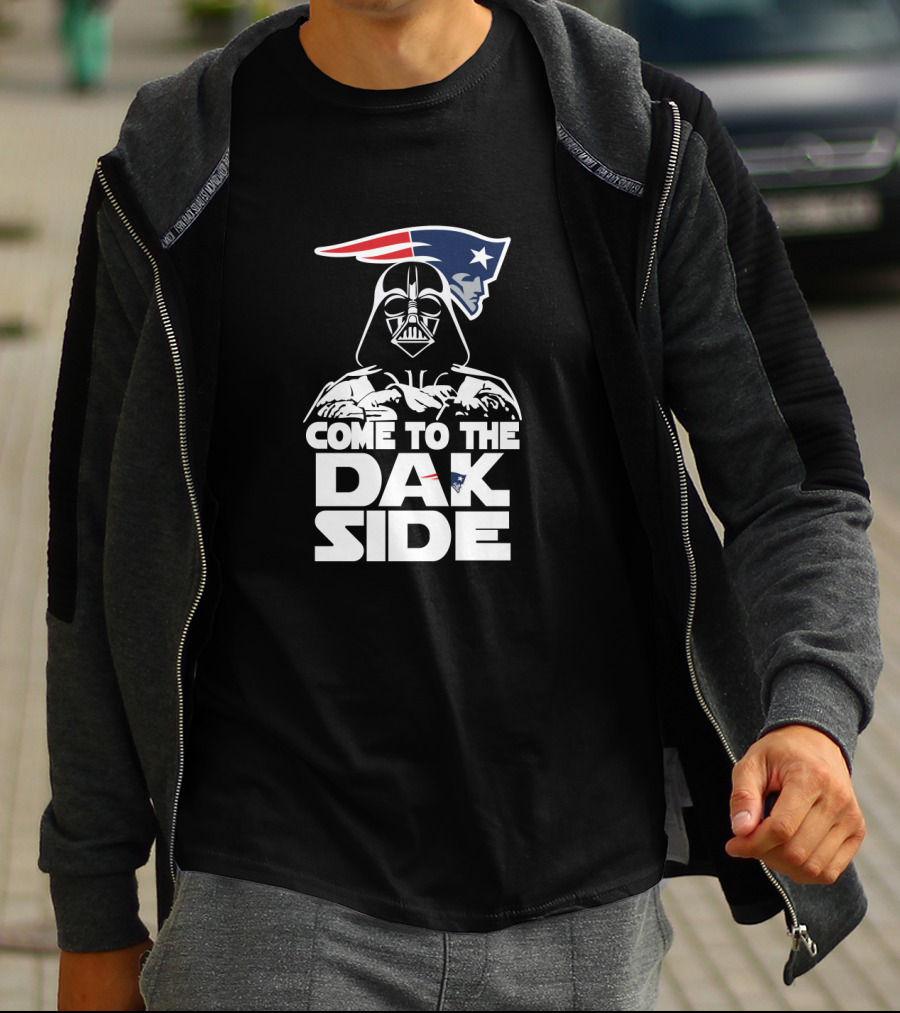 Come To The Dak Side Darth Vader New England Patriots Fan T-Shirt