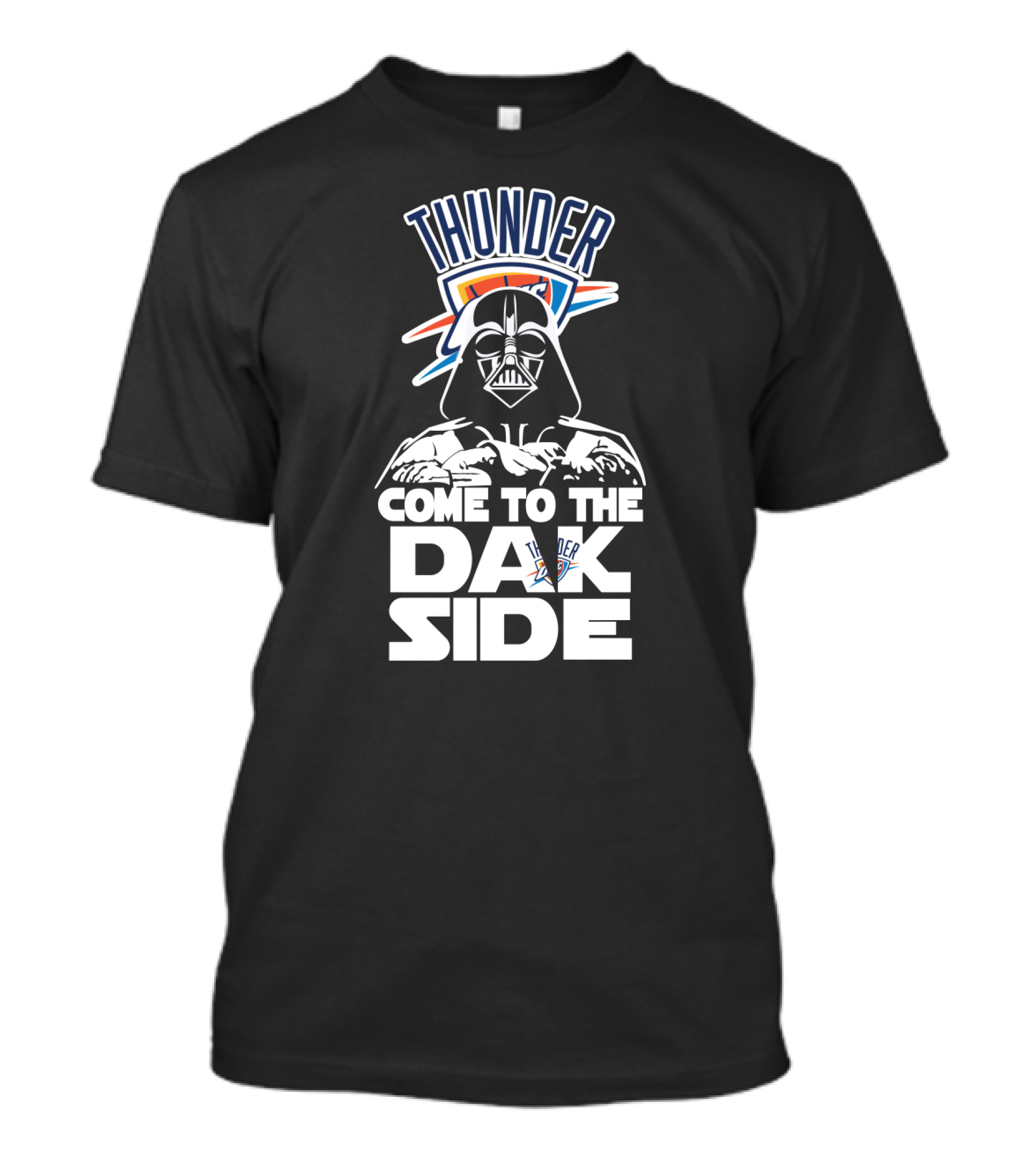 Thunder Come To The Dark Side Darth Vader Oklahoma City Fans T-Shirt
