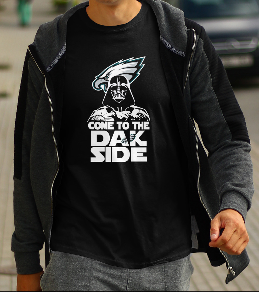 Come To The Dak Side Darth Vader Philadelphia Eagles Fans T-Shirt
