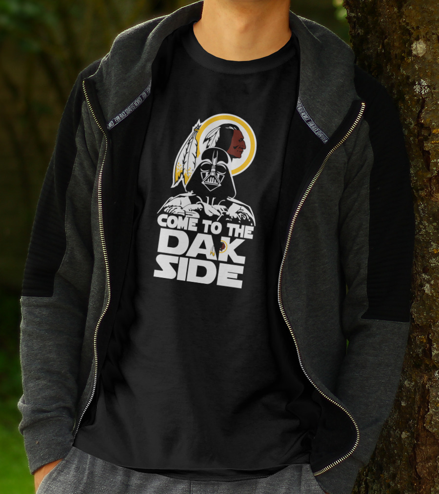 Come To The Dak Side Darth Vader Washington Redskins Fans T-Shirt