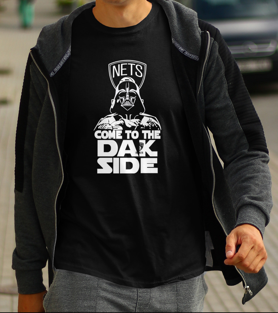 Nets Come To The Dark Side Darth Vader Fans T-Shirt