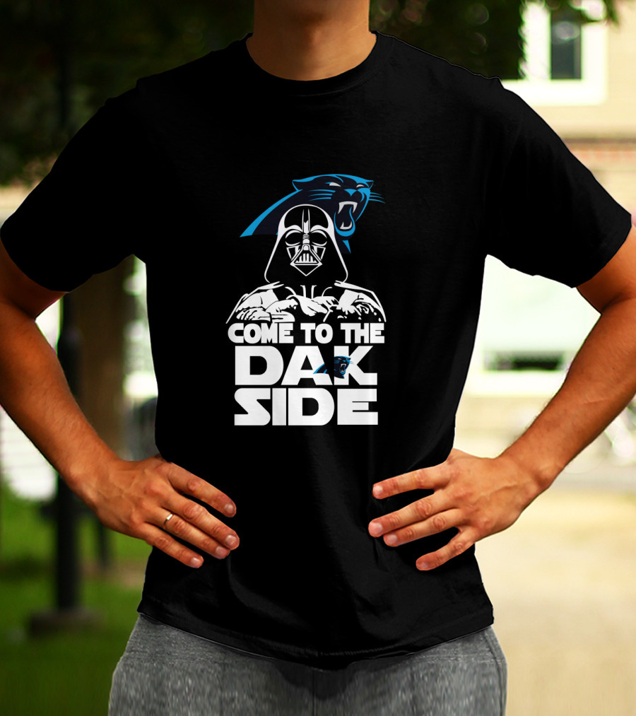 Come To The Dak Side Darth Vader Carolina Panthers Fans T-Shirt
