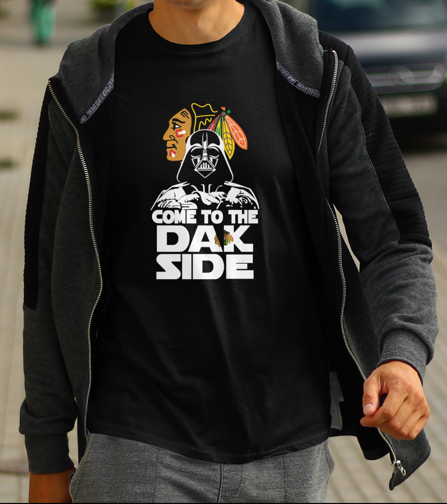 Come To The Dark Side Darth Vader Chicago Blackhawks Fan T-Shirt
