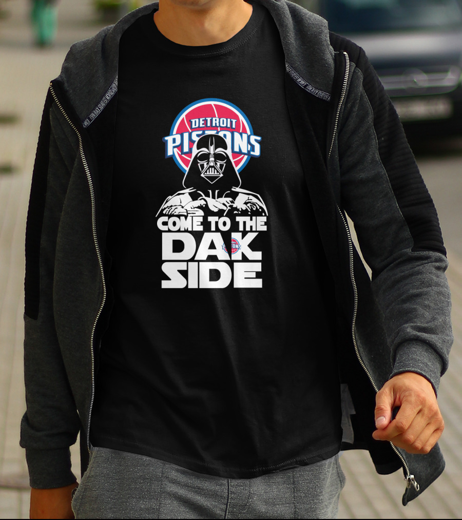 Detroit Pistons Darth Vader Come To The Dark Side T-Shirt
