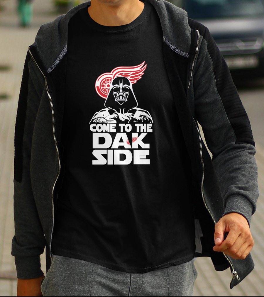 Darth Vader Come To The Dark Side Detroit Red Wings Fans T-Shirt