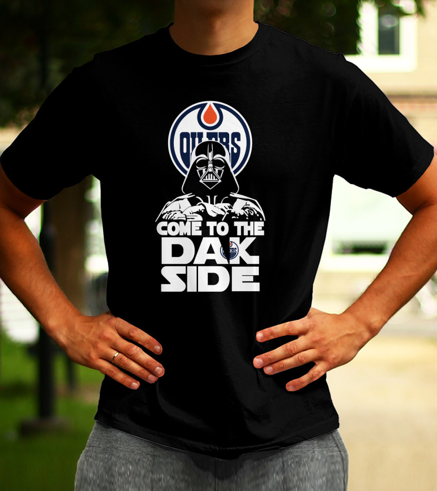 Edmonton Oilers Come To The Dark Side Darth Vader Fans T-Shirt