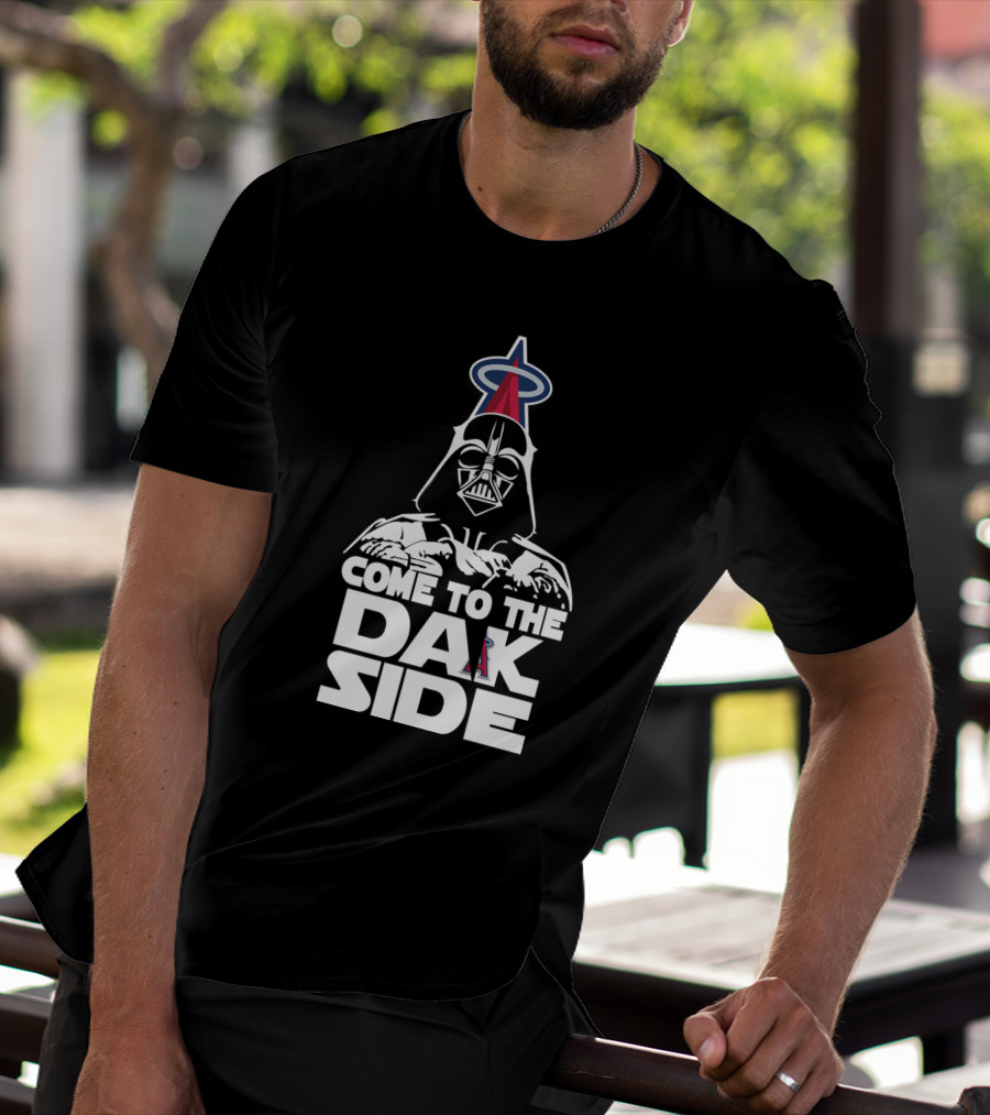 Darth Vader Come To The Dark Side Los Angeles Angels Fans T-Shirt