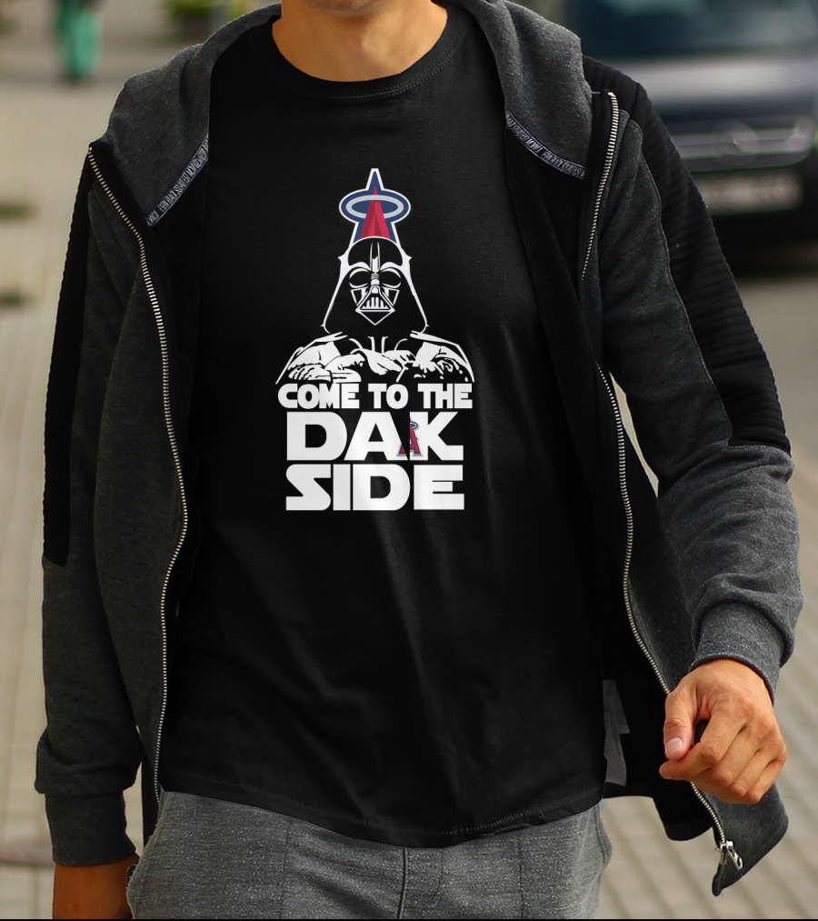 Darth Vader Come To The Dark Side Los Angeles Angels Fans T-Shirt