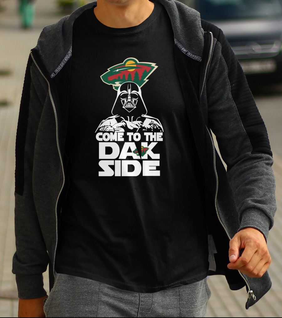 Darth Vader Come To The Dark Side Minnesota Wild Fans Collaboration T-Shirt
