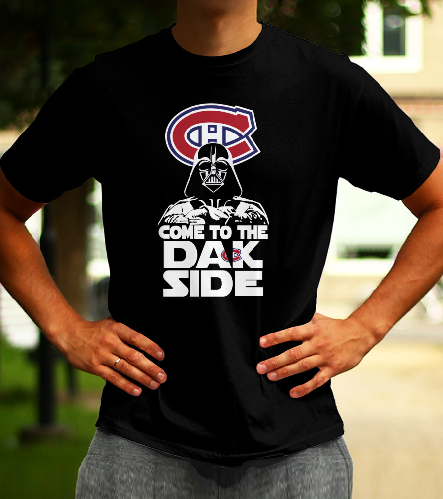 Montreal Canadiens Logo Darth Vader Come To The Dark Side T-Shirt