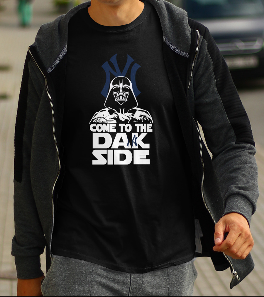 Darth Vader Come To The Dark Side New York Yankees Fans Iconic Crossover T-Shirt