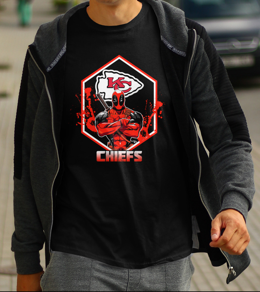 Deadpool Chiefs Kc Fans T-Shirt