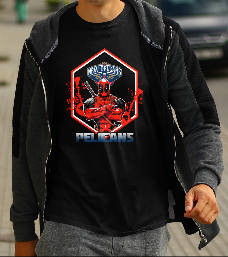 Deadpool New Orleans Pelicans Fans T-Shirt