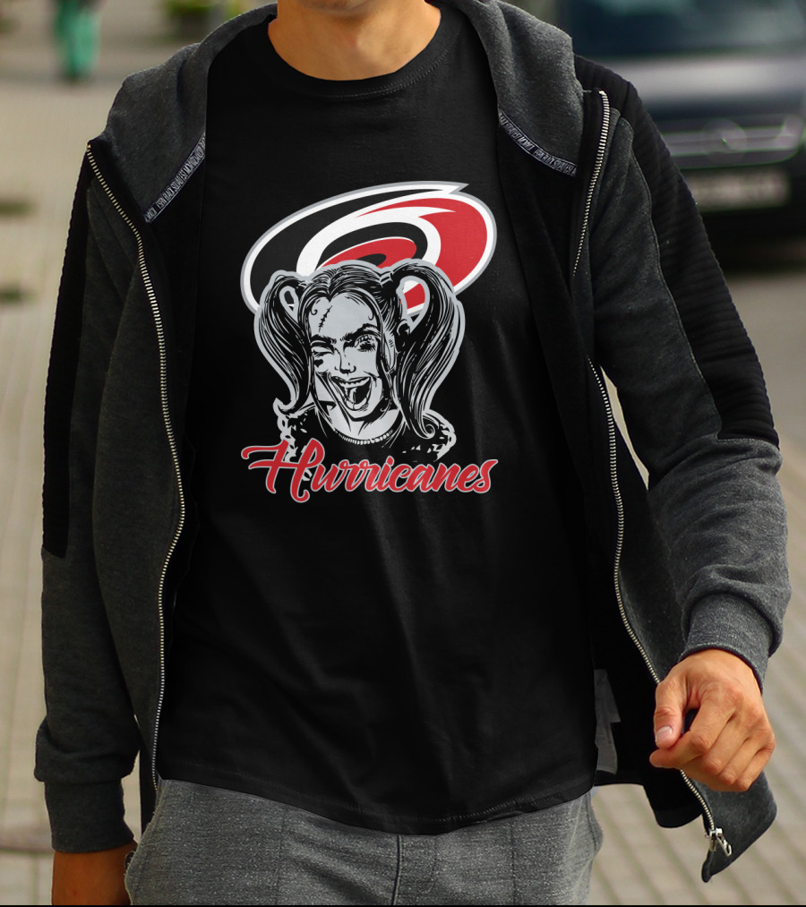 Harley Quinn Hurricanes Carolina Hurricanes Fan T-Shirt