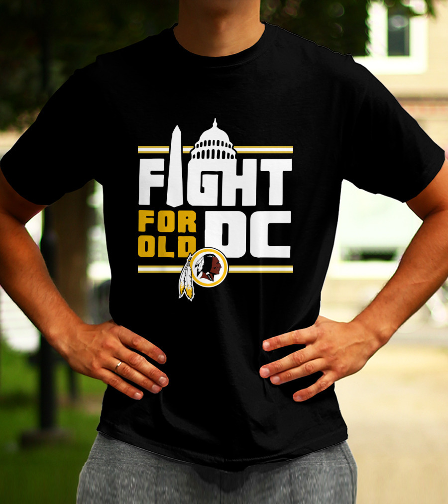 Fight For Old DC Washington Football Team Capitol Monument Iconic Feathers T-Shirt