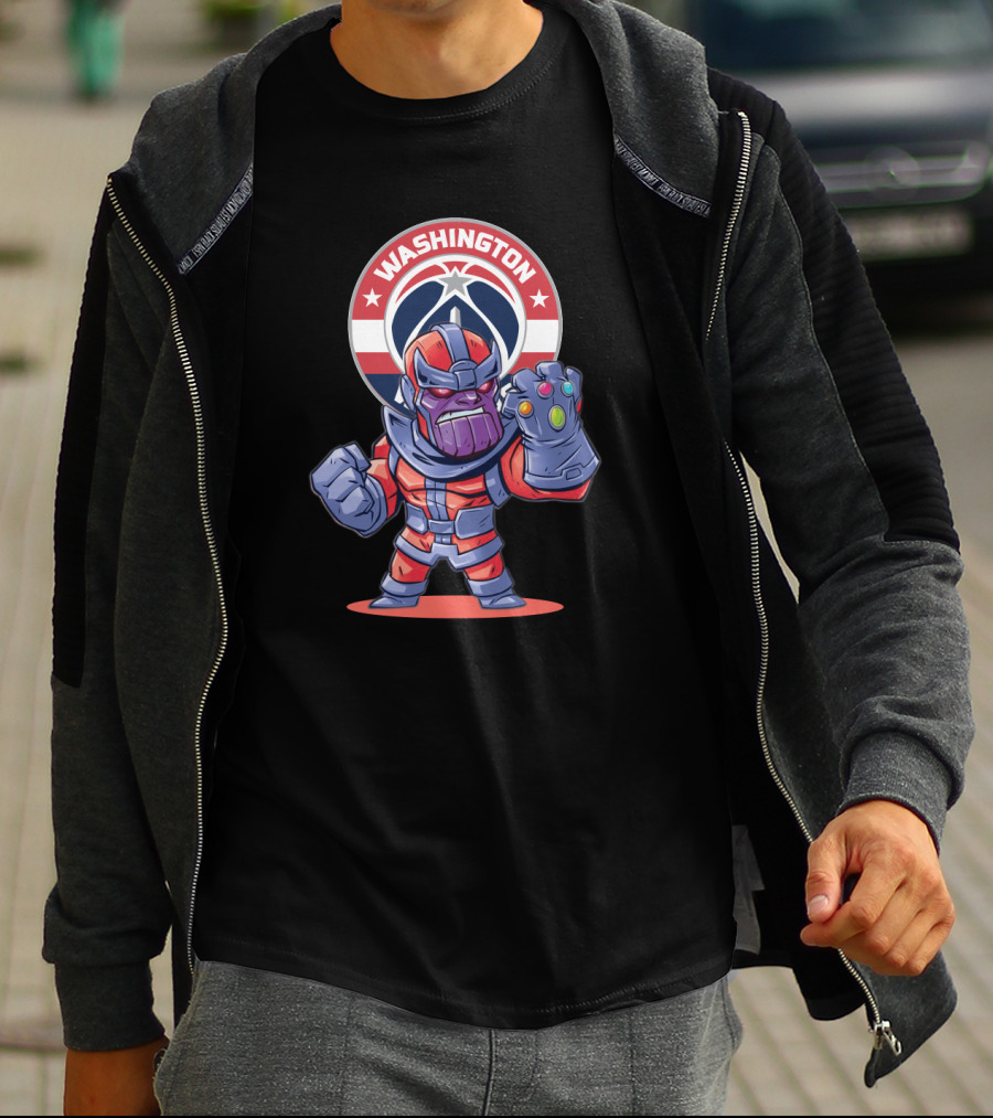 Washington Wizards Thanos Fan Crossovers T-Shirt