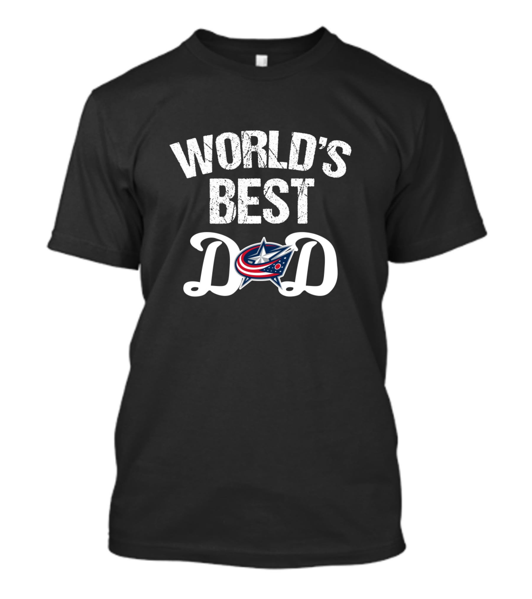 World's Best Dad Columbus Blue Jackets Fan T-Shirt
