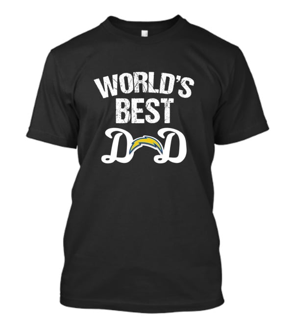 World's Best Dad Los Angeles Chargers T-Shirt