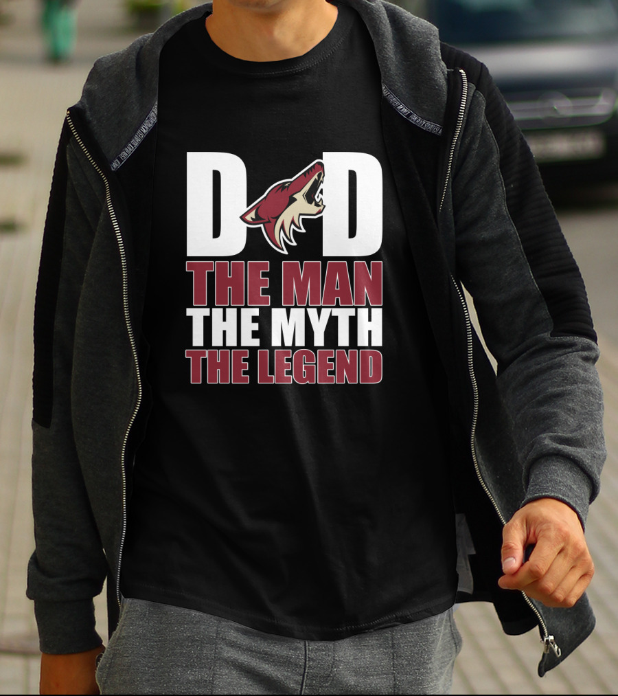 Arizona Coyotes Dad The Man The Myth The Legend T-Shirt