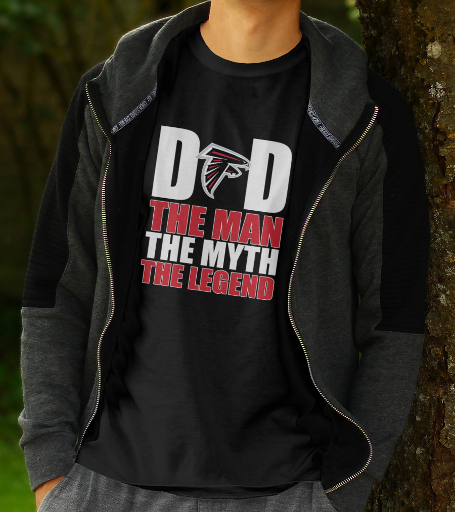 Atlanta Falcons Dad The Man The Myth The Legend Father's Day T-Shirt