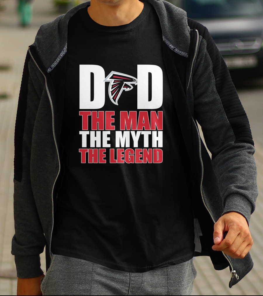 Atlanta Falcons Dad The Man The Myth The Legend Father's Day T-Shirt