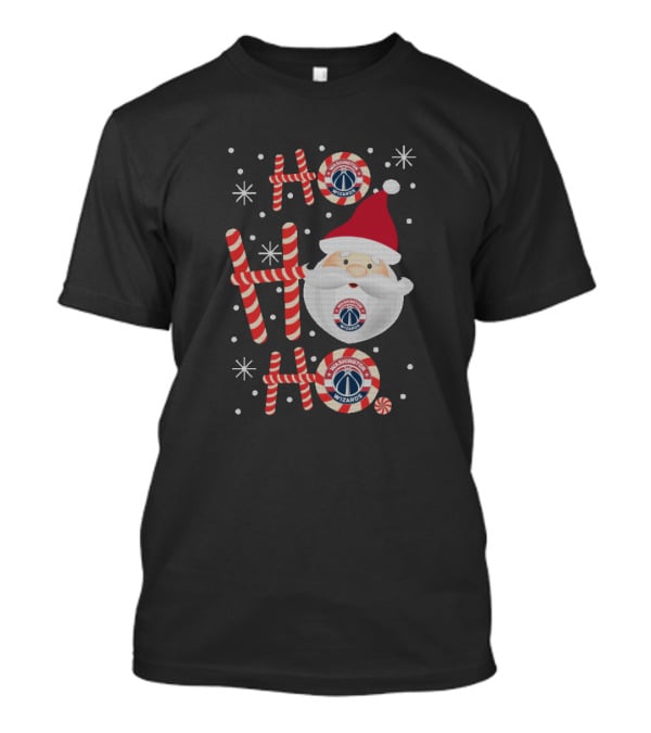 Ho Ho Ho Washington Wizards Christmas Santa Theme T-Shirt