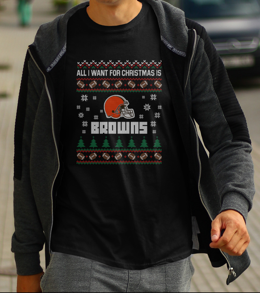 All I Want For Christmas Is Browns T-Shirt