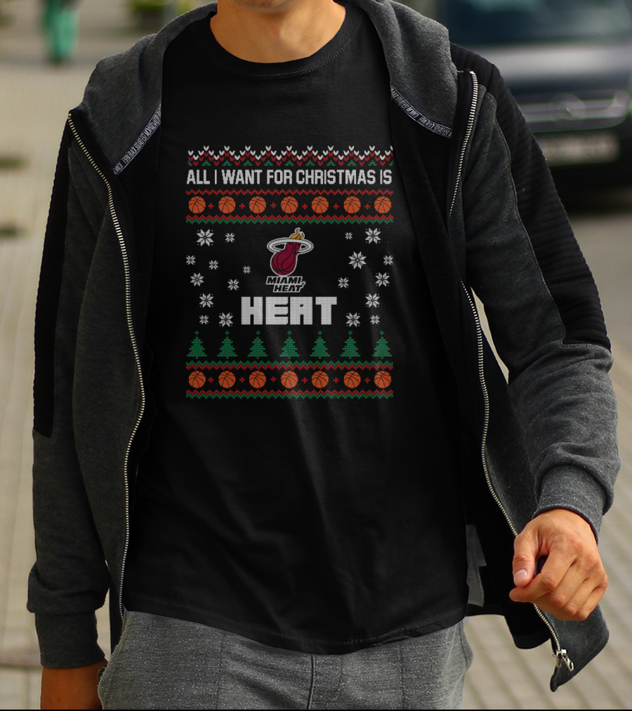 All I Want For Christmas Is Miami Heat T-Shirt