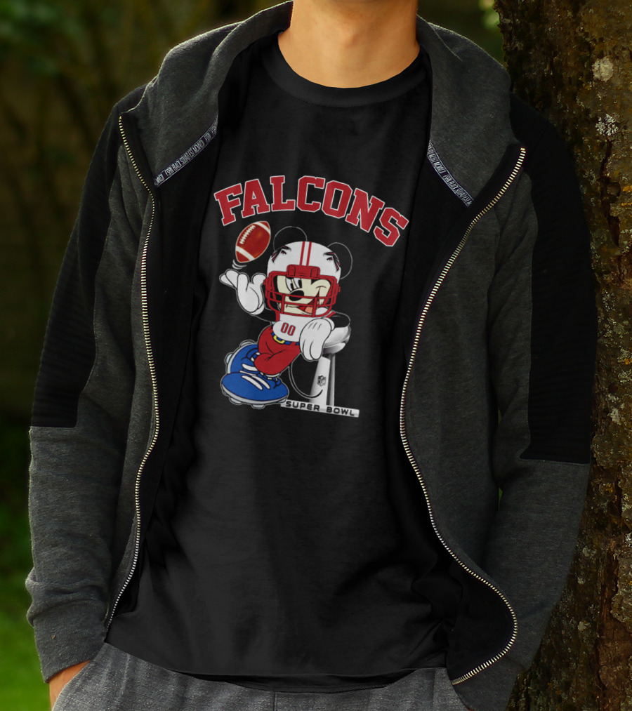 Falcons Nfl Mickey Super Bowl Football T-Shirt