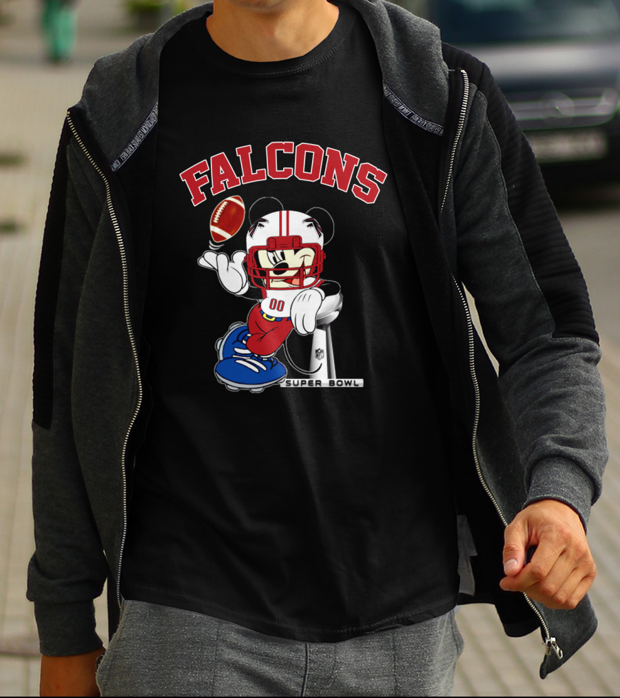 Falcons Nfl Mickey Super Bowl Football T-Shirt