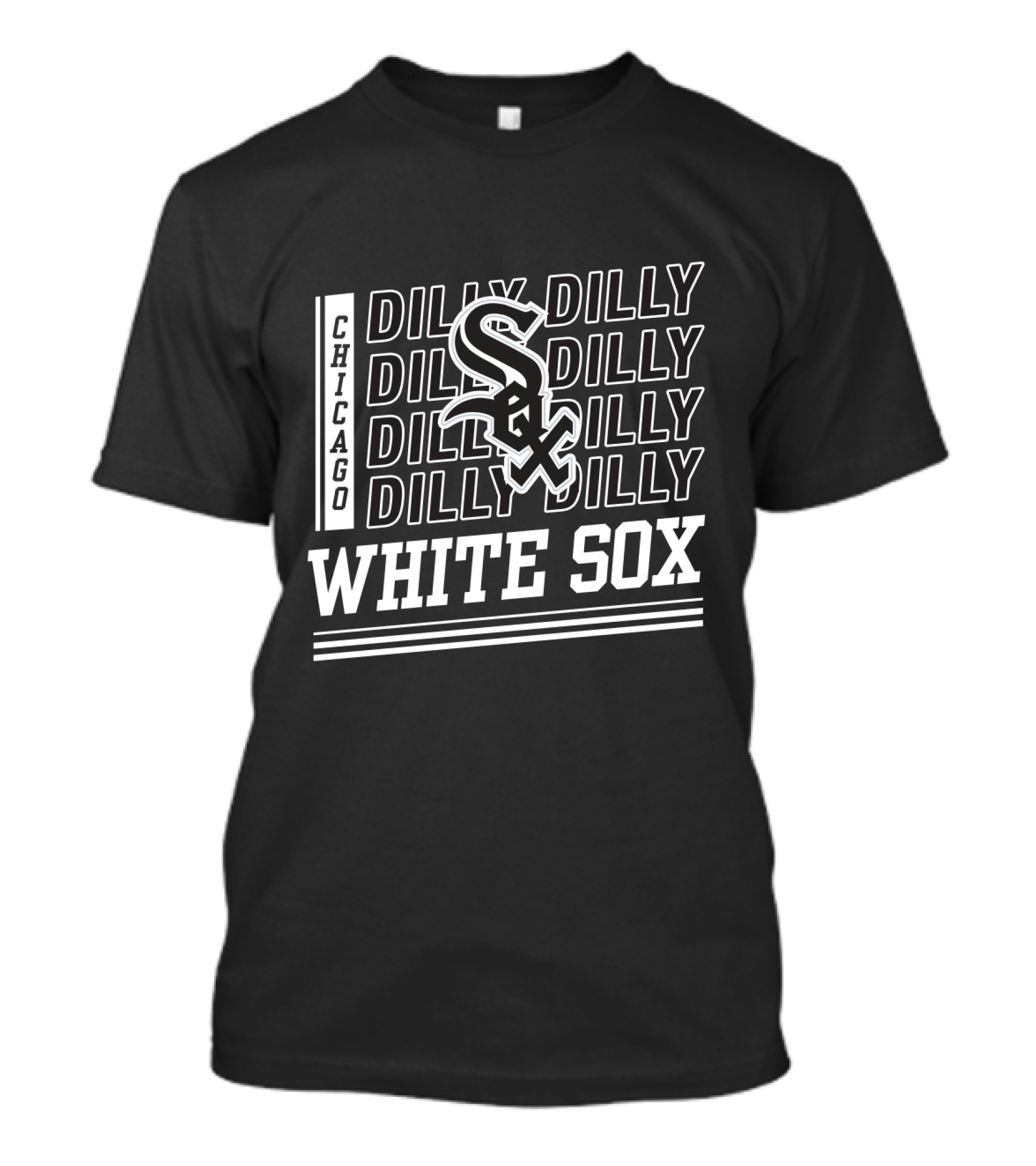 Chicago White Sox Dilly Dilly Text Overlaid Sox T-Shirt