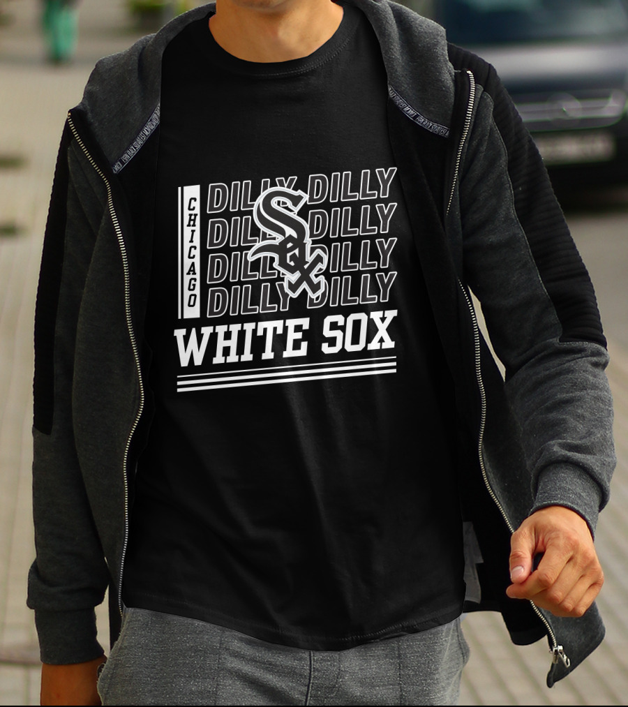 Chicago White Sox Dilly Dilly Text Overlaid Sox T-Shirt
