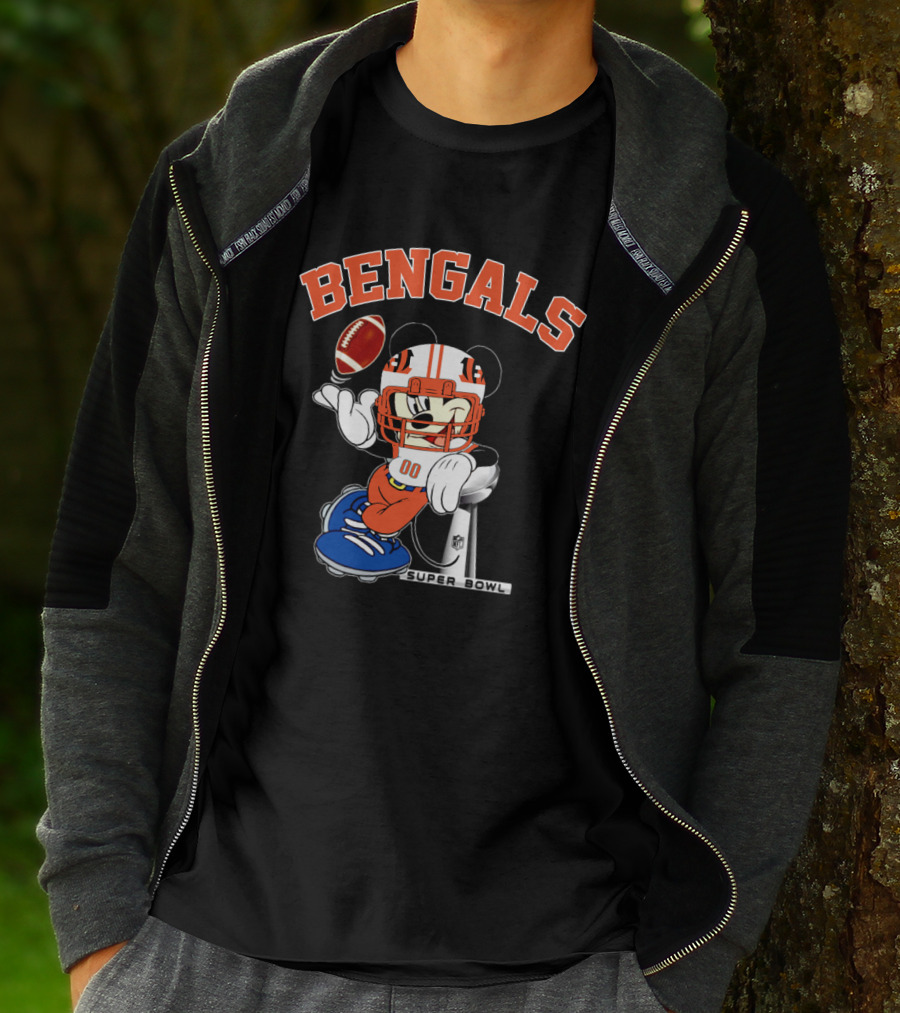 Bengals Super Bowl Nfl Mickey Football T-Shirt