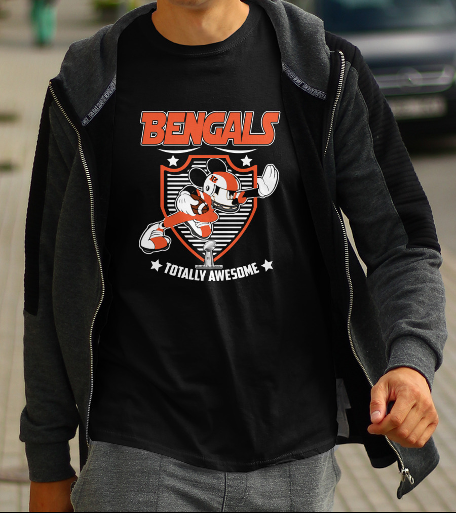 Bengals Totally Awesome Football Mouse Fans T-Shirt