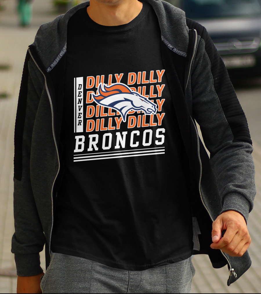 Denver Broncos Dilly Dilly Broncos Bud Light Football Team T-Shirt