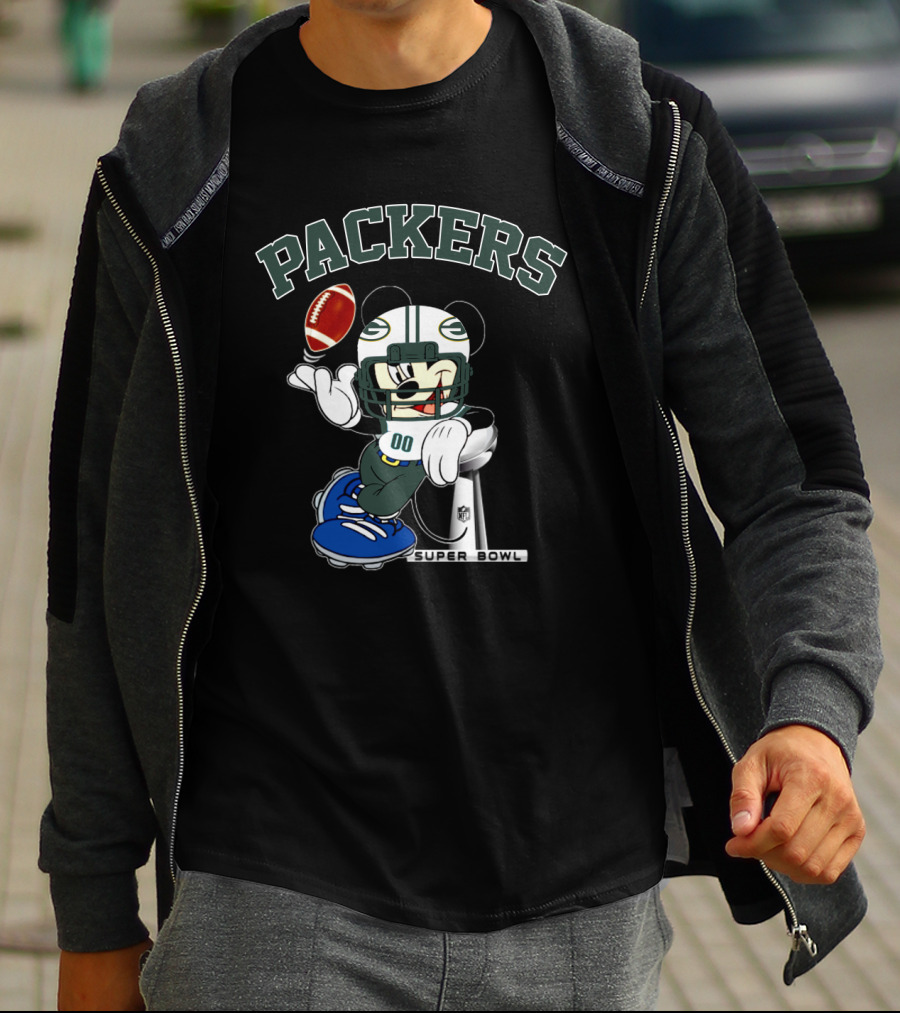 Packers Mickey Super Bowl Nfl T-Shirt