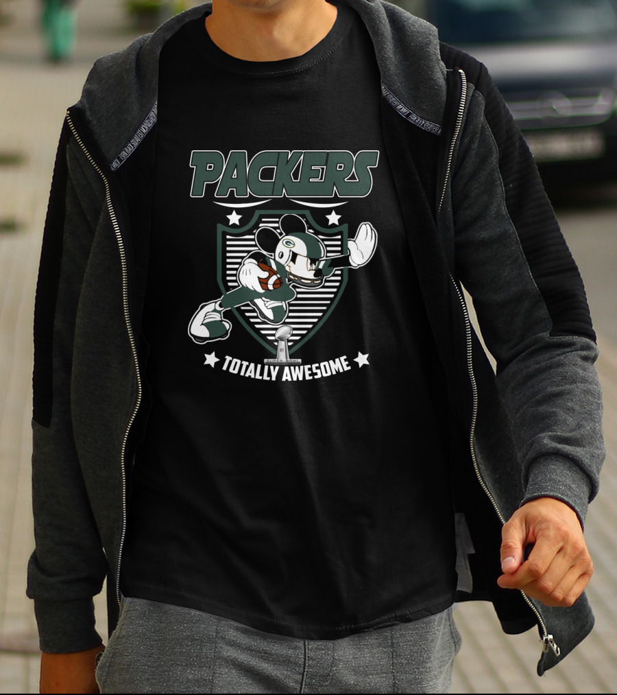 Packers Totally Awesome Football Character For Mickey Fans T-Shirt