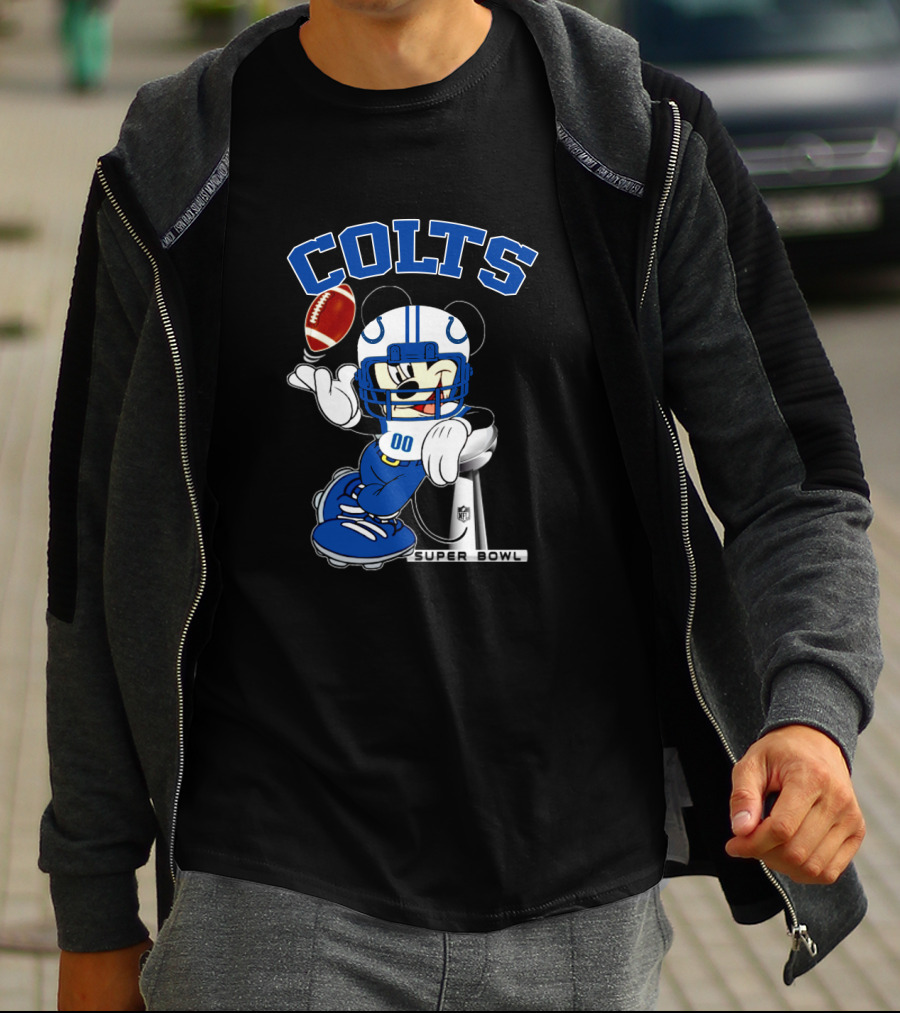 Colts Mickey Nfl Super Bowl Football Player T-Shirt