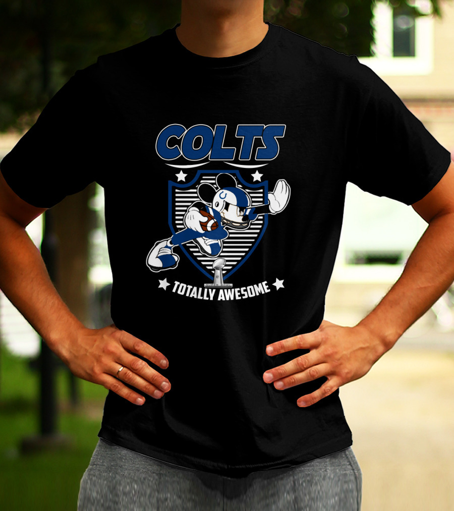 Colts Totally Awesome Mickey Football Fans T-Shirt