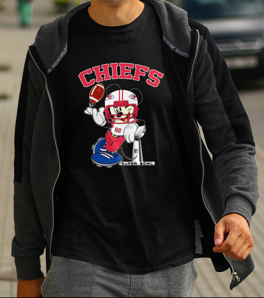 Chiefs Mickey Nfl Super Bowl Kansas City T-Shirt