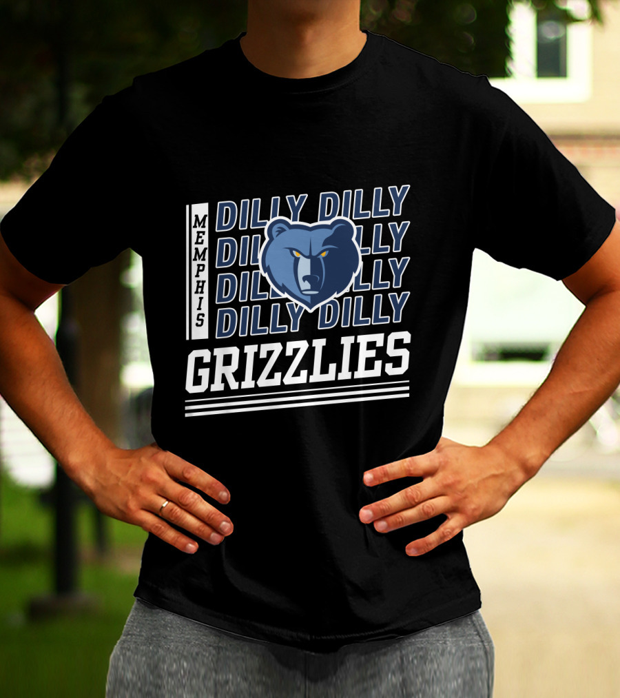 Memphis Grizzlies Dilly Dilly Bold Bear T-Shirt