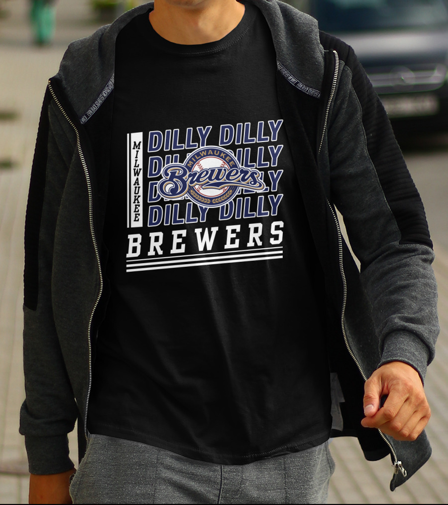 Milwaukee Brewers Dilly Dilly Baseball T-Shirt
