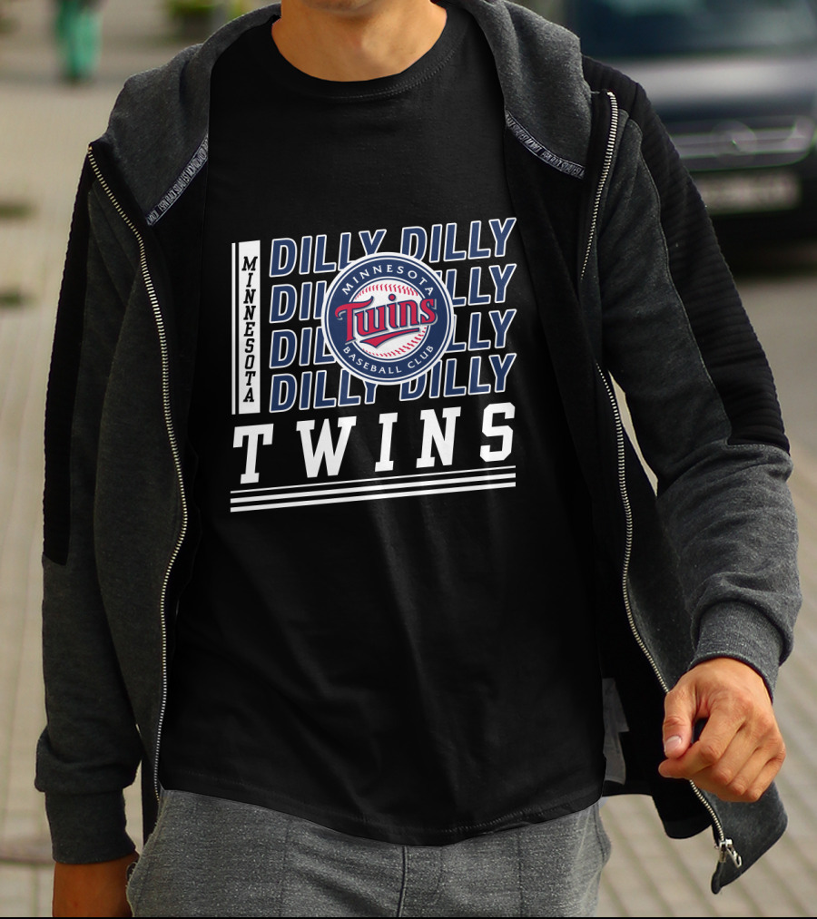 Minnesota Twins Baseball Club Dilly Dilly Repeat T-Shirt