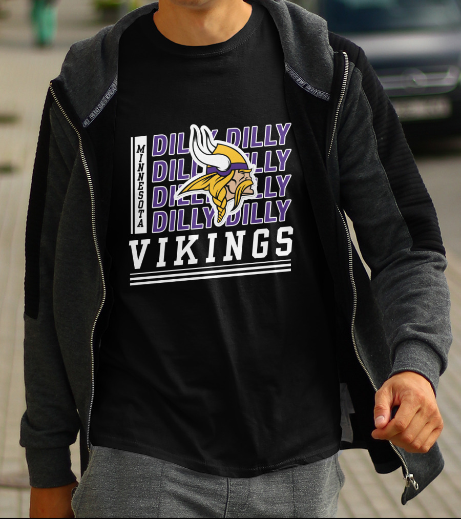 Minnesota Vikings Dilly Dilly Bud Light Fan Gear T-Shirt